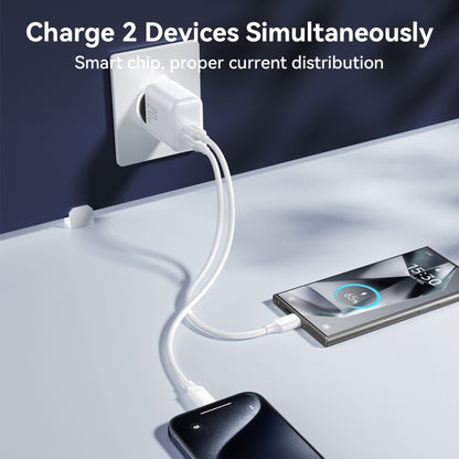 JOYROOM JR-TCF12 20W Dual USB-C / Type-C Fast Charger, JR-TCF12