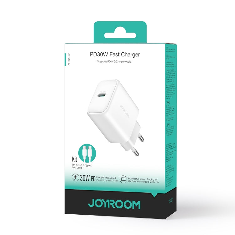 JOYROOM JR-TCF24 30W USB-C / Type-C Fast Charger with Cable Set, EU Plug