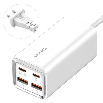 LDNIO A4610C PD65W Dual USB-C / Type-C + Dual USB Fast Charger, Cable Length: 1.5m, EU Plug·�����...