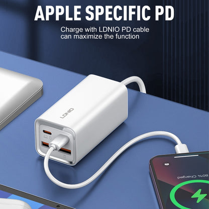 LDNIO A4610C PD65W Dual USB-C / Type-C + Dual USB Fast Charger, Cable Length: 1.5m, EU Plug·�����...