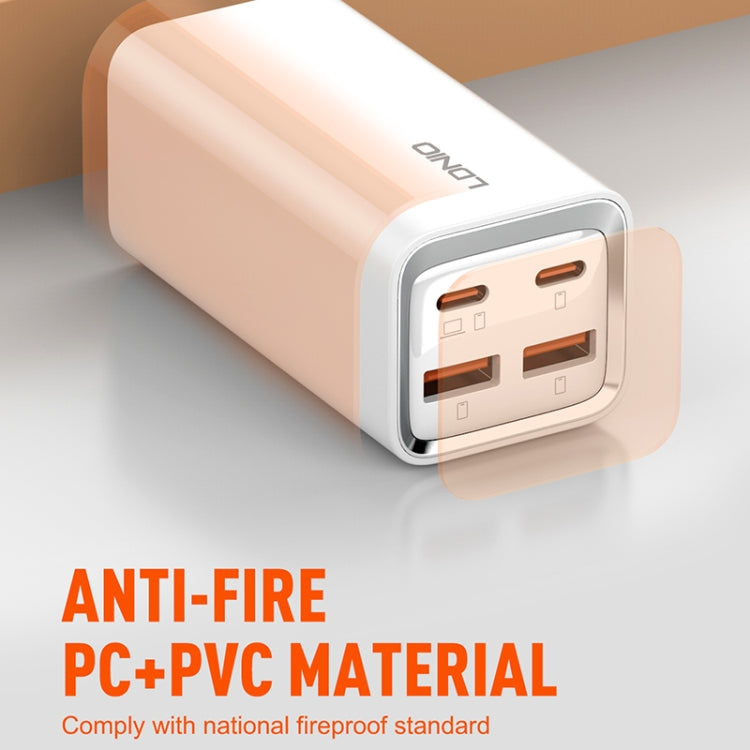 LDNIO A4610C PD65W Dual USB-C / Type-C + Dual USB Fast Charger, Cable Length: 1.5m, EU Plug·�����...