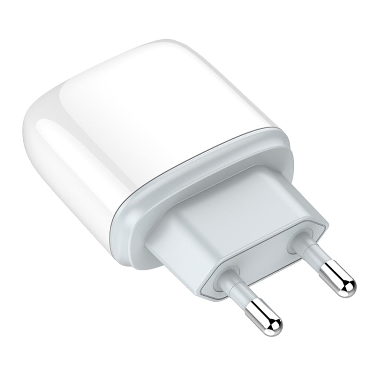 LDNIO Q229 QC3.0 / PD20W USB + Type-C Fast Charger with 1m Type-C to Type-C Cable, EU Plug, UK Pl...