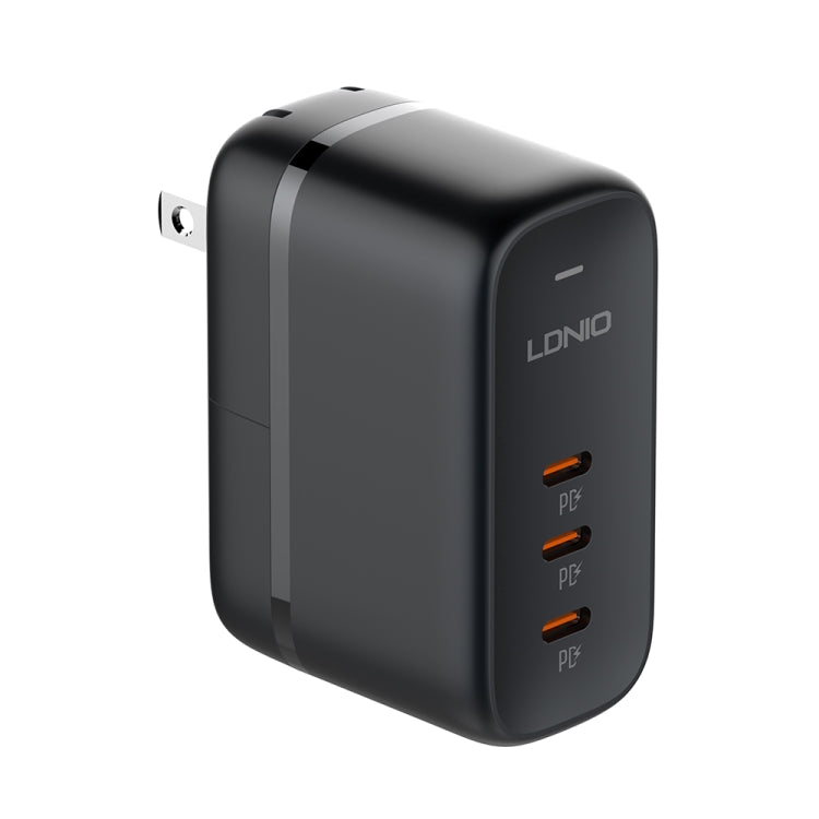 LDNIO Q367 65W GaN 3 x USB-C / Type-C Interface Charger with 1m USB-C / Type-C to USB-C / Type-C ...