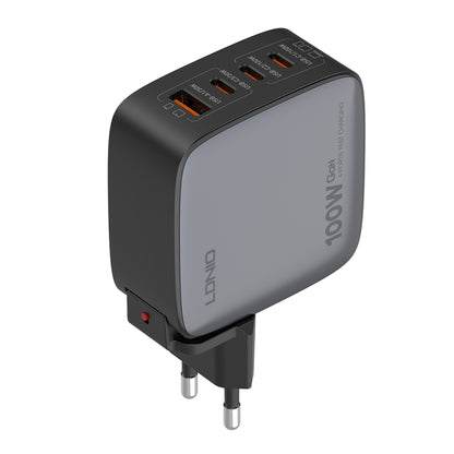 LDNIO Q408 100W GaN USB+3 USB-C / Type-C Interface Charger with 1m 100W USB-C / Type-C to USB-C /...