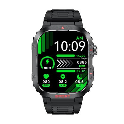 2.01 inch Screen Silicone Strap 10m Waterproof Smart Watch