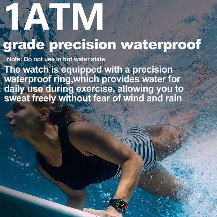 2.01 inch Screen Silicone Strap 10m Waterproof Smart Watch