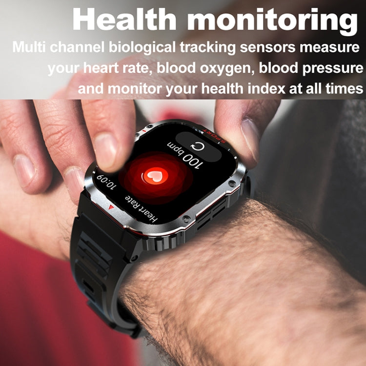 2.01 inch Screen Silicone Strap 10m Waterproof Smart Watch