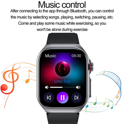 2.04 inch Silicone Strap IP68 Waterproof Smart Watch