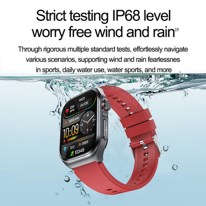 2.04 inch Silicone Strap IP68 Waterproof Smart Watch