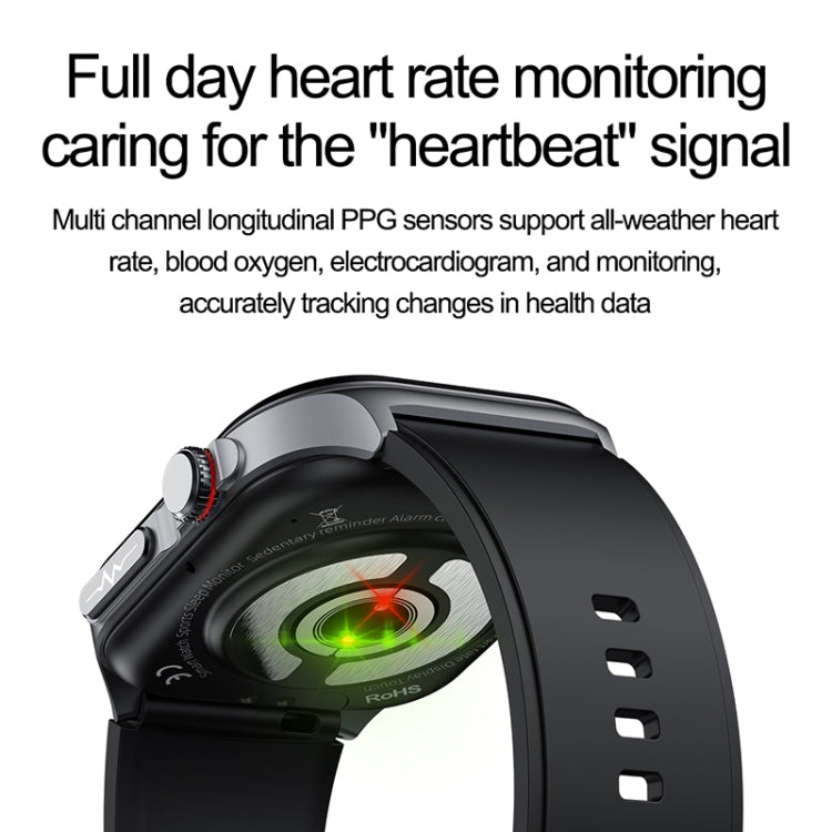 2.04 inch Silicone Strap IP68 Waterproof Smart Watch