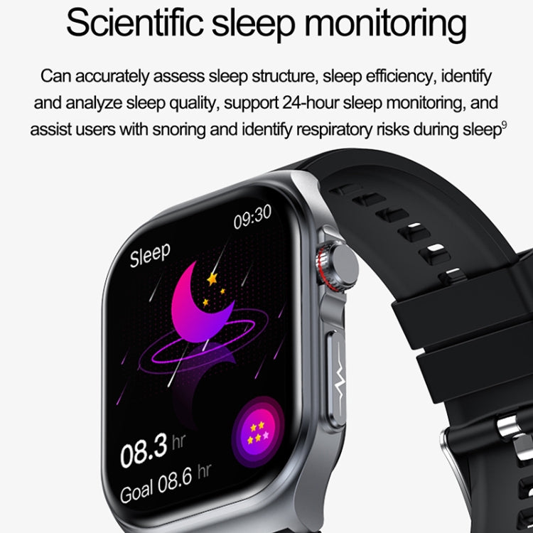 2.04 inch Silicone Strap IP68 Waterproof Smart Watch