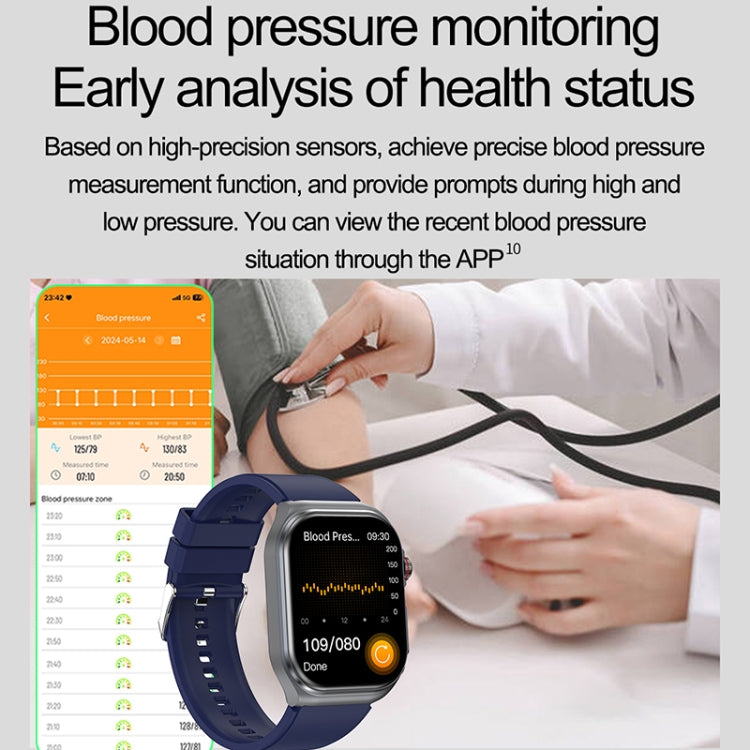 2.04 inch Silicone Strap IP68 Waterproof Smart Watch