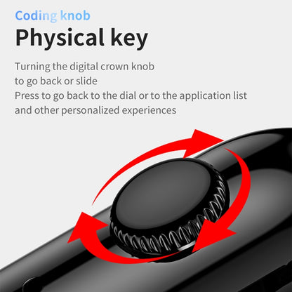1.75 inch Silicone Strap IP68 Waterproof Smart Watch