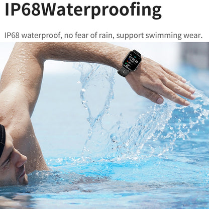 1.75 inch Silicone Strap IP68 Waterproof Smart Watch