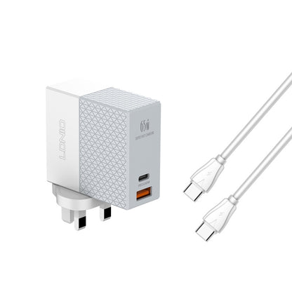 LDNIO A2620C PD3.0 65W USB Power Adapter Travel Charger with Type-C to Type-C Cable, EU Plug�����...