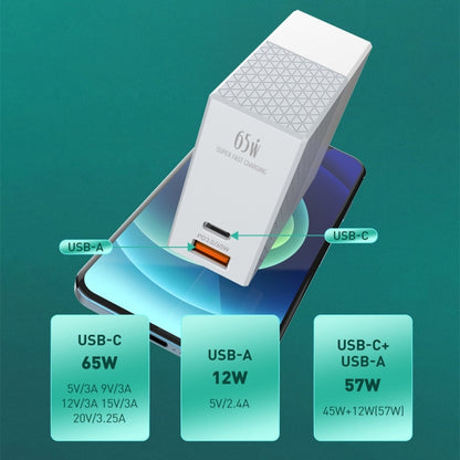 LDNIO A2620C PD3.0 65W USB Power Adapter Travel Charger with Type-C to Type-C Cable, EU Plug�����...