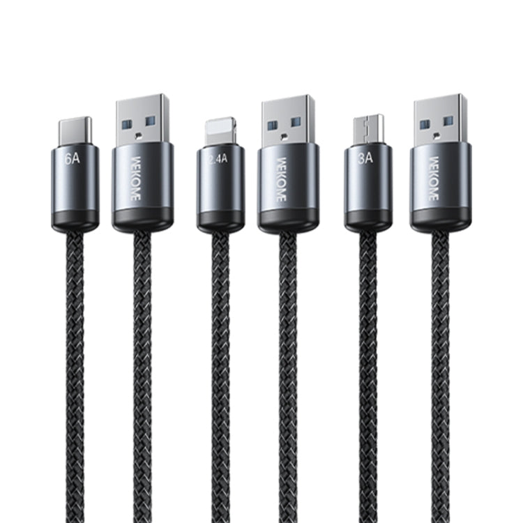 WK WDC-32a Raython Gen2 1m 6A USB to Type-C Fast Charging Data Cable, WDC-32a