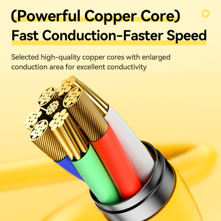 WK WDC-28 Elastic Genuine Silicone 1m PD65W Type-C to Type-C Fast Charging Data Cable