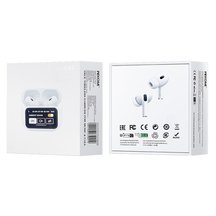 WEKOME WS-05 Chiscope Smart Color Screen Noise Reduction Wireless Bluetooth Earphones, WS-05