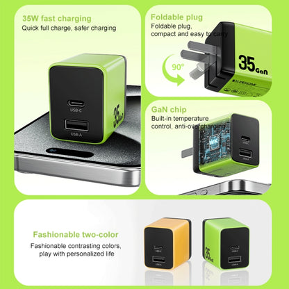WK WP-U36 35W USB-C / Type-C, USB GaN Fast Charger, EU Plug, UK Plug