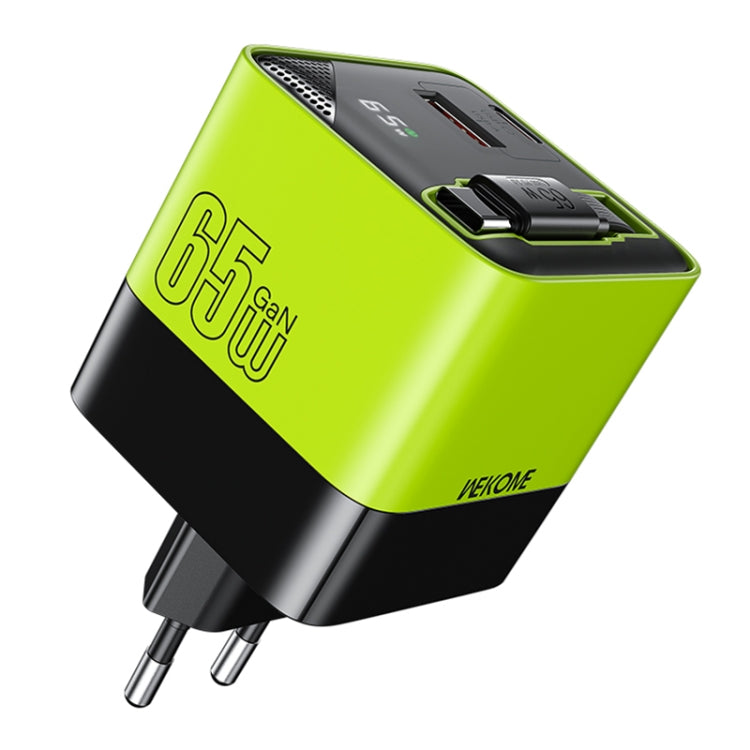 WK WP-U39 65W USB-C / Type-C, USB GaN Fast Charger with 80cm Type-C Cable, EU Plug, US Plug