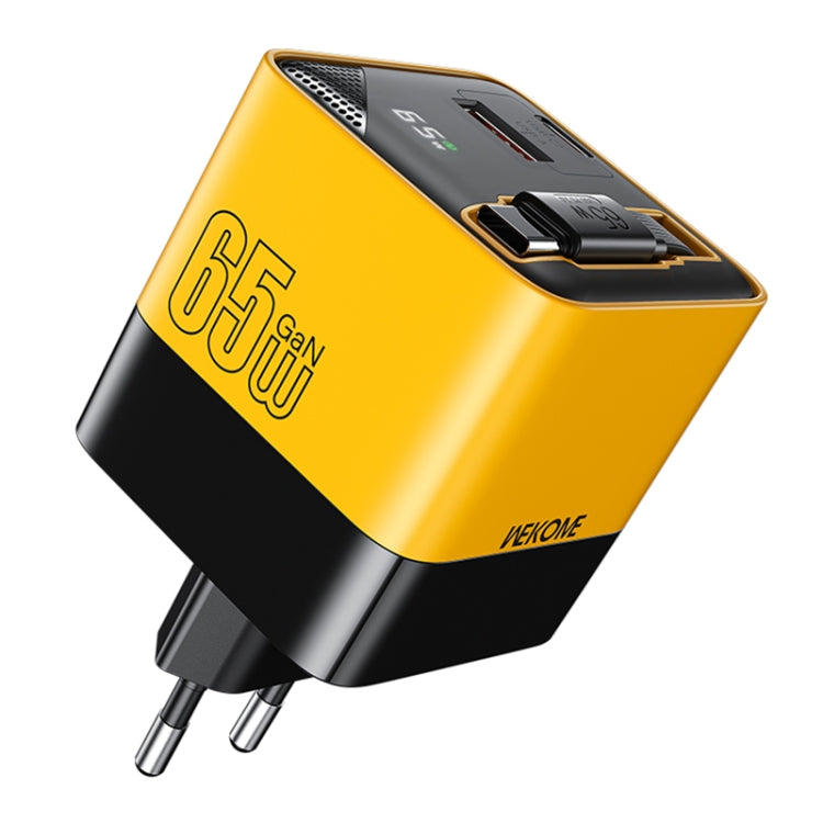 WK WP-U39 65W USB-C / Type-C, USB GaN Fast Charger with 80cm Type-C Cable, EU Plug, US Plug