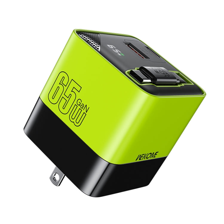WK WP-U39 65W USB-C / Type-C, USB GaN Fast Charger with 80cm Type-C Cable, EU Plug, US Plug