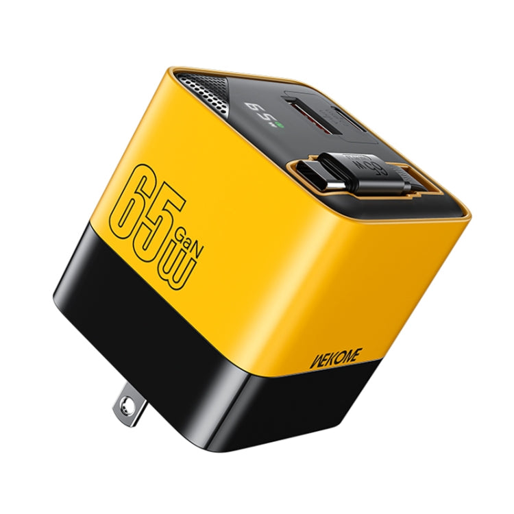 WK WP-U39 65W USB-C / Type-C, USB GaN Fast Charger with 80cm Type-C Cable, EU Plug, US Plug