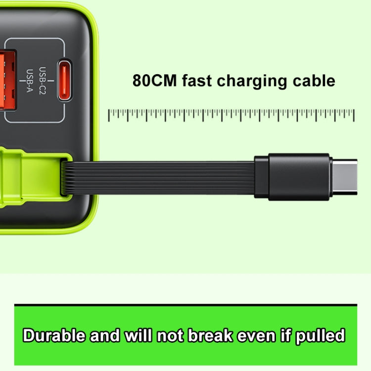 WK WP-U39 65W USB-C / Type-C, USB GaN Fast Charger with 80cm Type-C Cable, EU Plug, US Plug