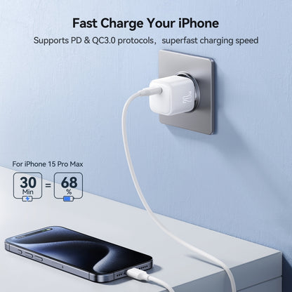 JOYROOM JR-TCG08 GaN PD20W USB-C / Type-C Port Mini Charger, EU Plug, UK Plug