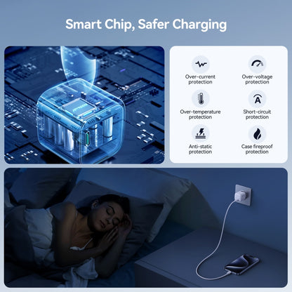 JOYROOM JR-TCG08 GaN PD20W USB-C / Type-C Port Mini Charger, EU Plug, UK Plug