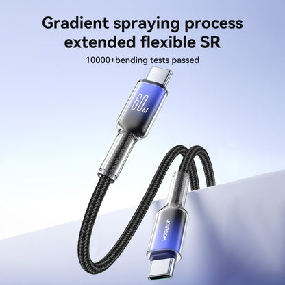 JOYROOM S-A42 Crystal Clear Series Fast Charging Data Cable, Length: 1.2m, Type-C to Type-C Cable...