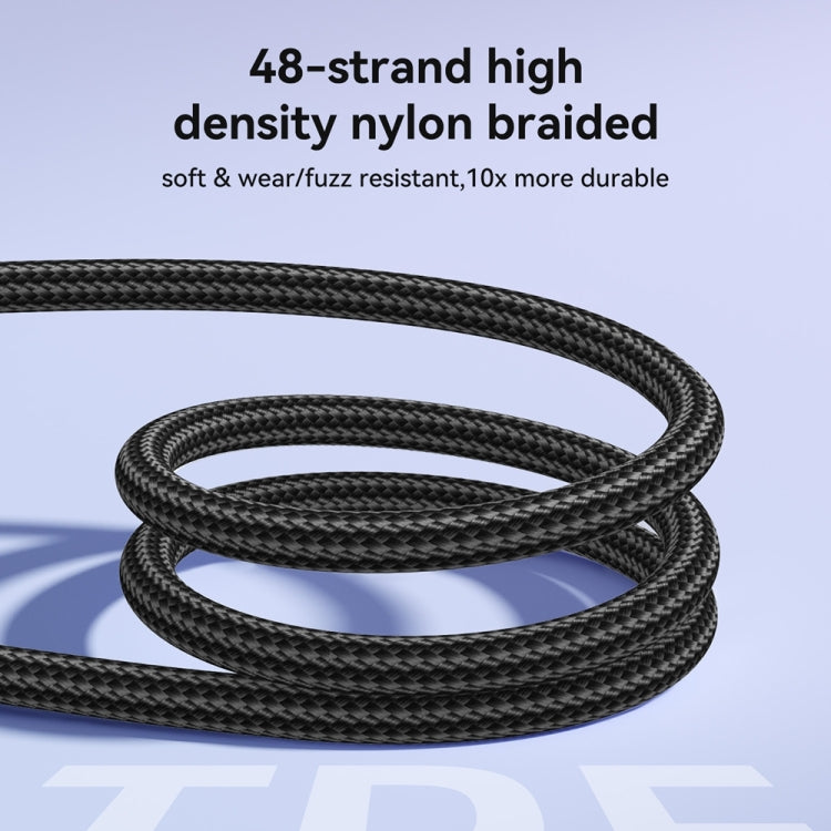 JOYROOM S-A42 Crystal Clear Series Fast Charging Data Cable, Length: 1.2m, Type-C to Type-C Cable...