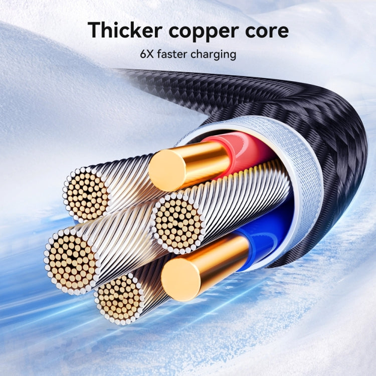 JOYROOM S-A42 Crystal Clear Series Fast Charging Data Cable, Length: 1.2m, Type-C to Type-C Cable...