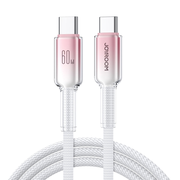 JOYROOM S-A42 Crystal Clear Series Fast Charging Data Cable, Length: 1.2m, Type-C to Type-C Cable...