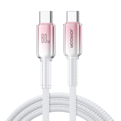 JOYROOM S-A42 Crystal Clear Series Fast Charging Data Cable, Length: 1.2m, Type-C to Type-C Cable...