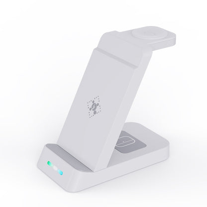 B20A 15W Qi Wireless Charger 3-in-1 Vertical Stand Phone Holder for Samsung Watch / Galaxy Buds��...