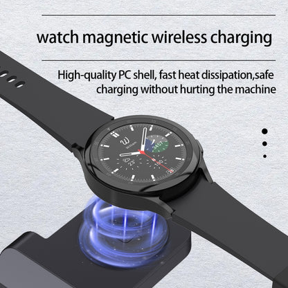 B20A 15W Qi Wireless Charger 3-in-1 Vertical Stand Phone Holder for Samsung Watch / Galaxy Buds��...