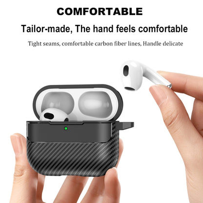 Carbon Fiber Texture Bluetooth Earphone Protective Case