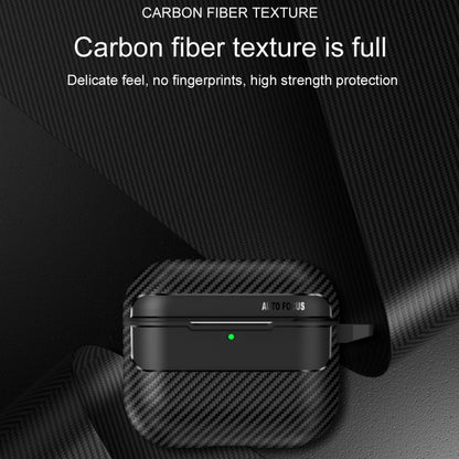 Carbon Fiber Texture Bluetooth Earphone Protective Case