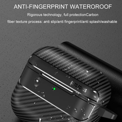 Carbon Fiber Texture Bluetooth Earphone Protective Case