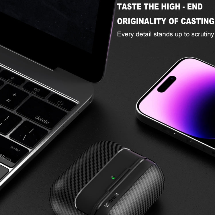 Carbon Fiber Texture Bluetooth Earphone Protective Case