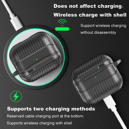 Carbon Fiber Texture Bluetooth Earphone Protective Case
