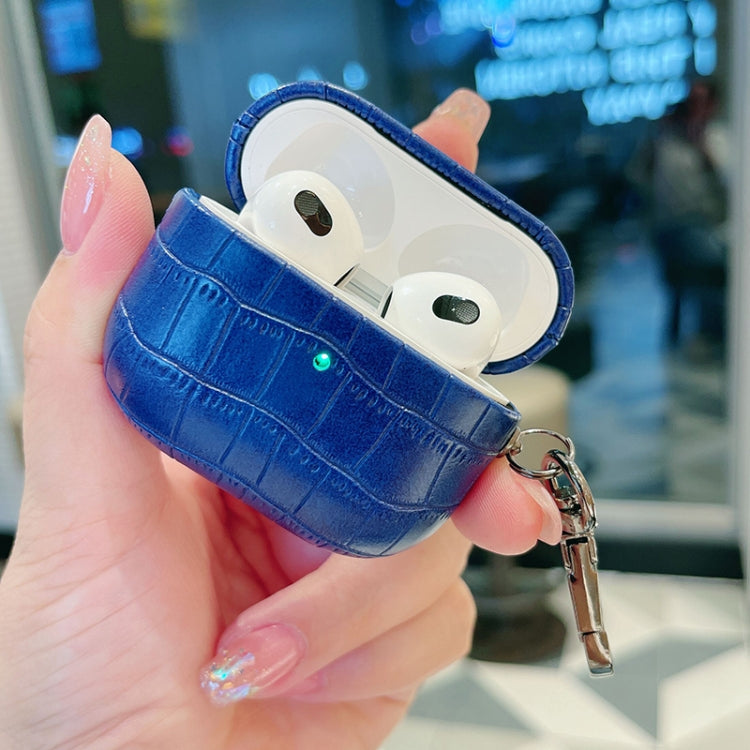 Crocodile Texture Earphone Protective Case, For AirPods 4, For AirPods Pro 2, For AirPods 3������...