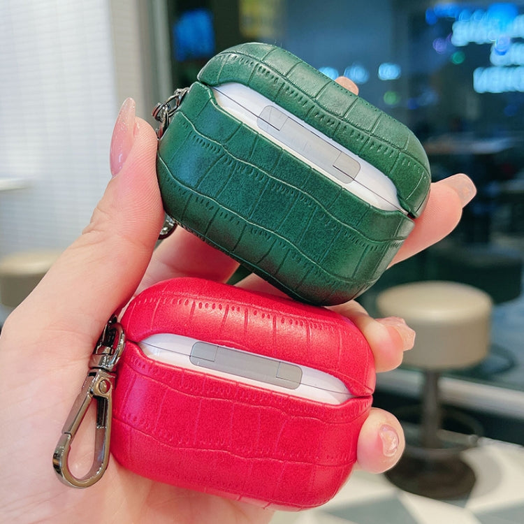 Crocodile Texture Earphone Protective Case, For AirPods 4, For AirPods Pro 2, For AirPods 3������...