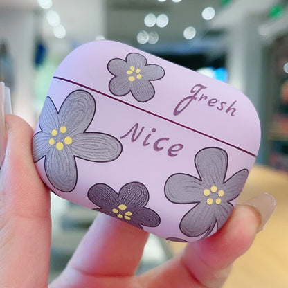 Oil Painting Floral Matte Earphones Protective Case, For AirPods 4, For AirPods Pro 2, For AirPod...
