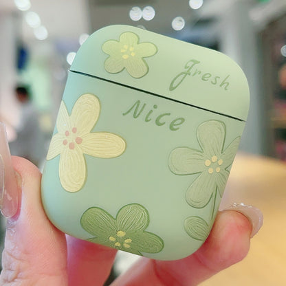 Oil Painting Floral Matte Earphones Protective Case, For AirPods 4, For AirPods Pro 2, For AirPod...