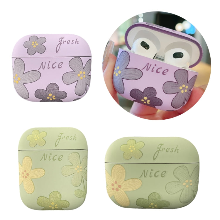 Oil Painting Floral Matte Earphones Protective Case, For AirPods 4, For AirPods Pro 2, For AirPod...