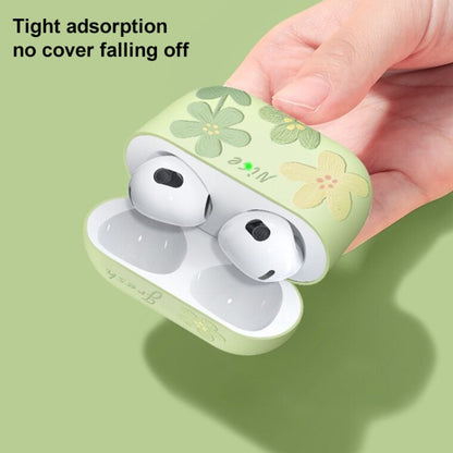 Oil Painting Floral Matte Earphones Protective Case, For AirPods 4, For AirPods Pro 2, For AirPod...