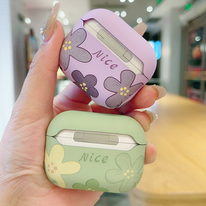 Oil Painting Floral Matte Earphones Protective Case, For AirPods 4, For AirPods Pro 2, For AirPod...